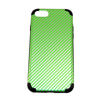 Чехол Boutop силикон-алюминий для Apple iPhone 7/8/SE 2020 (002) карбон зеленый