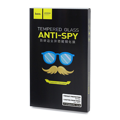 Защитное стекло Hoco A13 "ANTI-SPY TEMPERED GLASS" для Apple iPhone 11 Pro/X/XS черное