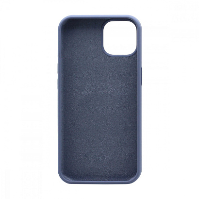 Чехол Silicone Case без лого для Apple iPhone 14/6.1 (полная защита) (046) синий