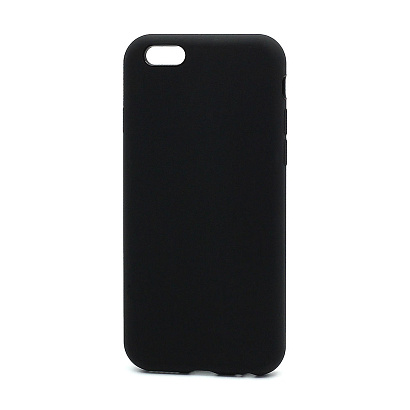 Чехол Silicone Case без лого для Apple iPhone 6/6S (полная защита) (018) чёрный