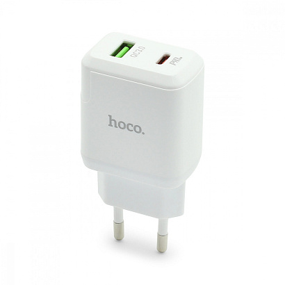 СЗУ с выходом USB Hoco N5 (PD+QC3.0/1USB/1USB PD) белое