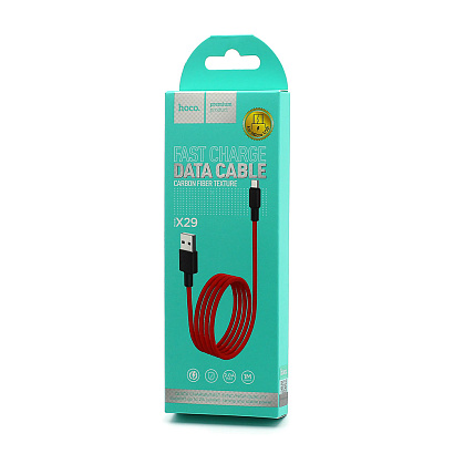 Кабель USB - Micro USB HOCO X29 "Superior style" (2А, 100см) красный