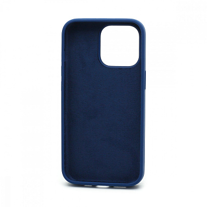 Чехол Silicone Case без лого для Apple iPhone 13 Pro/6.1 (полная защита) (020) синий