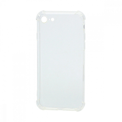 Чехол силиконовый противоударный для Apple iPhone 7/8/SE 2020 прозрачный