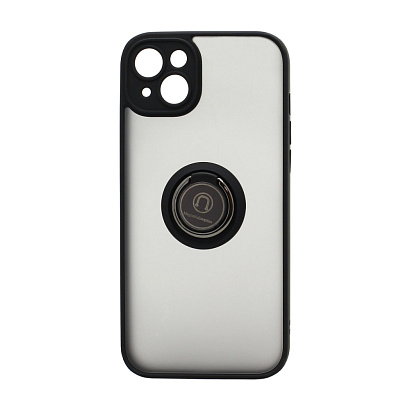 Чехол Shockproof Ring для Apple iPhone 14 Plus/6.7 (004) черный