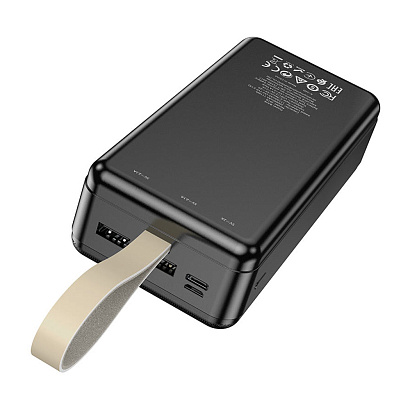 Внешний аккумулятор HOCO J91B 30000 mAh (Micro-USB/Type-C/2USB 2,1A/LED) черный
