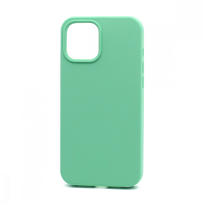 Чехол Silicone Case без лого для Apple iPhone 12 Pro Max/6.7 (полная защита) (050) зеленый