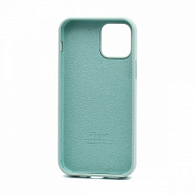 Чехол Silicone Case с лого для Apple iPhone 12/12 Pro/6.1 (полная защита) (017) зеленый