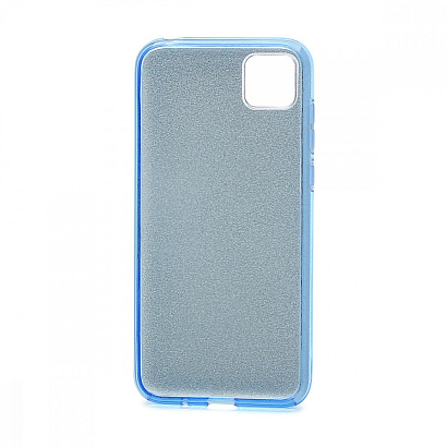 Чехол Fashion с блестками силикон-пластик для Huawei Honor 9S/Y5p голубой