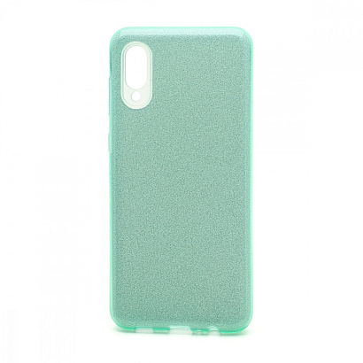 Чехол Fashion с блестками силикон-пластик для Samsung Galaxy A02/M02 зеленый