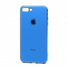 Чехол Silicone case Onyx с лого для Apple iPhone 7/8 Plus голубой