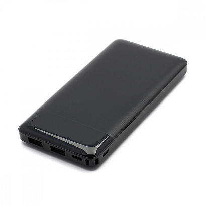 Внешний аккумулятор HOCO J72 10000 mAh (Micro-USB/Type-C/2USB 2A/LED) черный