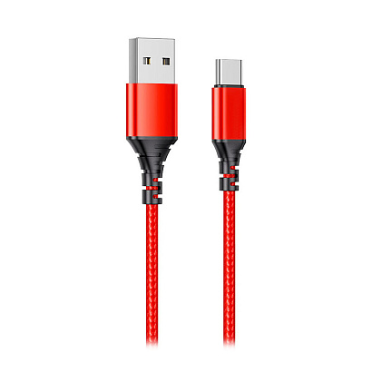 Кабель USB - Type-C Axtel AX54 (25см) красный