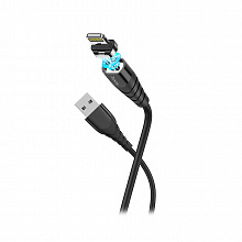 Кабель USB - Lightning HOCO "Premium" X63 Magnetic (100сm) черный