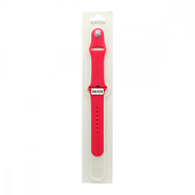 Силиконовый ремешoк для часов Apple Watch 38/40мм розовый (056) (S)