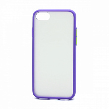 Чехол Shockproof Lite силикон-пластик для Apple iPhone 7/8/SE 2020 фиолетово-желтый