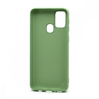 Чехол Silicone Case NEW ERA (накладка/силикон) для Samsung Galaxy M31 зеленый