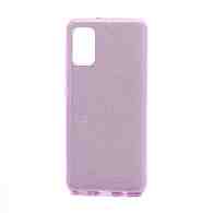 Чехол Fashion с блестками силикон-пластик для Samsung Galaxy A41 фиолетовый