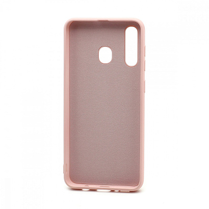 Чехол Silicone Case NEW ERA (накладка/силикон) для Samsung Galaxy A20/A30 светло розовый