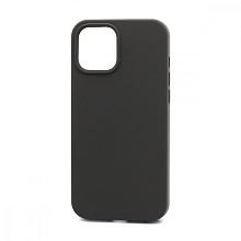 Чехол Silicone Case без лого для Apple iPhone 12 Pro Max/6.7 (полная защита) (022) темно серый