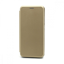 Чехол-книжка BF модельный (силикон/кожа) для Samsung Galaxy A02S/M02S золотистый