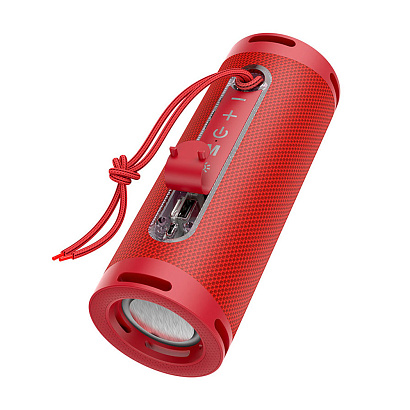 Колонка Hoco HС9 (Bluetooth/USB/AUX) красная