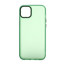Чехол Metal Frame матовый для Apple iPhone 14 Plus/6.7 (005) зеленый