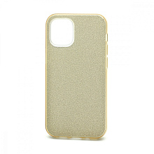 Чехол Fashion с блестками силикон-пластик для Apple iPhone 12 Mini/5.4 золотистый