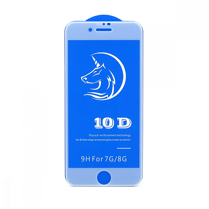 Защитное стекло 6D (T.M) для Apple iPhone 7/8/SE 2020 белое тех. пак