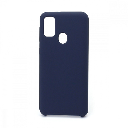Чехол Silicone Cover Color для Samsung Galaxy M21/M30S (008) темно синий