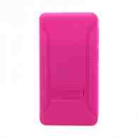Чехол задняя крышка универсальный слайд силикон-пластик 4,7-5,0 розовый