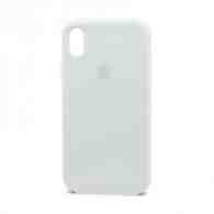 Чехол Silicone Case с лого для Apple iPhone XR (009) белый