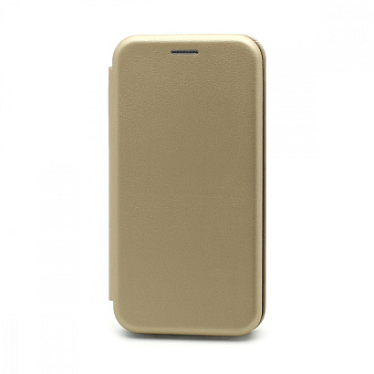 Чехол-книжка BF модельный (силикон/кожа) для Apple iPhone 13 Pro золотистый