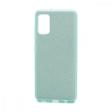 Чехол Fashion с блестками силикон-пластик для Samsung Galaxy A41 зеленый
