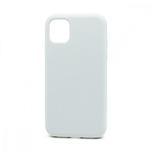 Чехол Silicone Case без лого для Apple iPhone 11/6.1 (полная защита) (009) белый