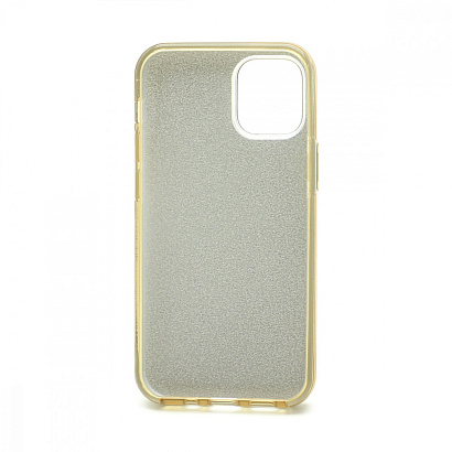 Чехол Fashion с блестками силикон-пластик для Apple iPhone 12 Mini/5.4 золотистый