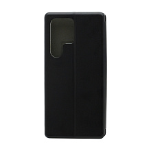 Чехол-книжка BF модельный (силикон/кожа) для Samsung Galaxy S23 Ultra черный