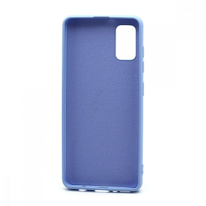 Чехол Silicone Case NEW ERA (накладка/силикон) для Samsung Galaxy A41 голубой