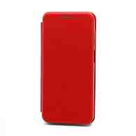Чехол-книжка BF модельный (силикон/кожа) для Samsung Galaxy A12 красный