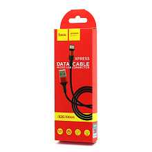 Кабель USB - Micro USB HOCO X26 "Xpress" (2А, 100см) черно-красный