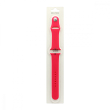 Силиконовый ремешoк для часов Apple Watch 38/40мм розовый (056) (L)