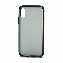 Чехол Shockproof силикон-пластик для Apple iPhone X/XS черный