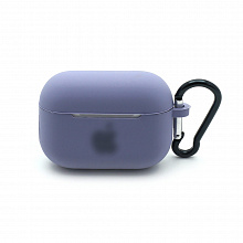Чехол для наушников AirPods Pro Silicone Case с лого (025) фиолетовый