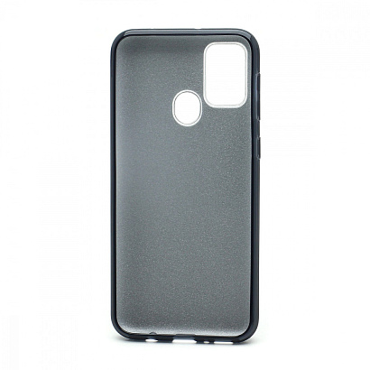 Чехол Fashion с блестками силикон-пластик для Samsung Galaxy M21/M30S черный