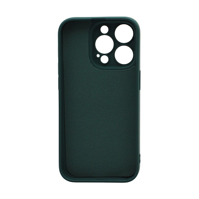 Чехол Silicone Case NEW ERA (накладка/силикон) для Apple iPhone 14 Pro/6.1 темно зеленый