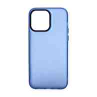 Чехол Metal Frame матовый для Apple iPhone 14 Pro Max/6.7 (003) синий