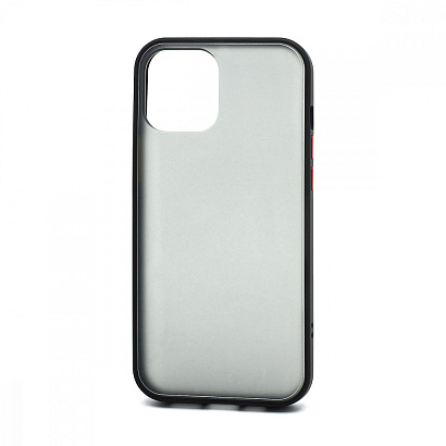 Чехол Shockproof силикон-пластик для Apple iPhone 12 Pro Max/6.7 черно-красный