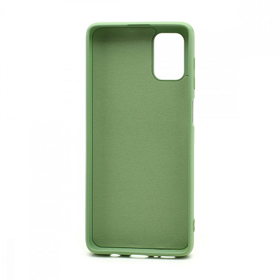 Чехол Silicone Case NEW ERA (накладка/силикон) для Samsung Galaxy M51 зеленый