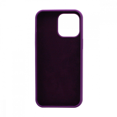 Чехол Silicone Case без лого для Apple iPhone 14 Pro Max/6.7 (полная защита) (045) фиолетовый