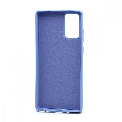 Чехол Silicone Case NEW ERA (накладка/силикон) для Samsung Galaxy Note 20 голубой